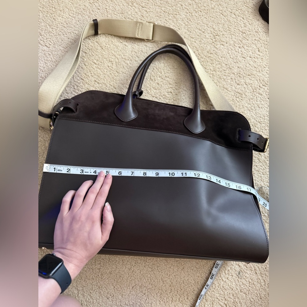 Boldrini Selleria dark brown (the ROW)/ suede tote bag/travel / trending bag - Picture 14 of 16
